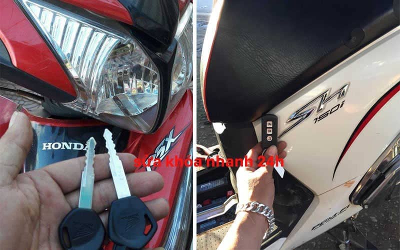 làm lại chìa khóa xe máy khi mất tại chỗ